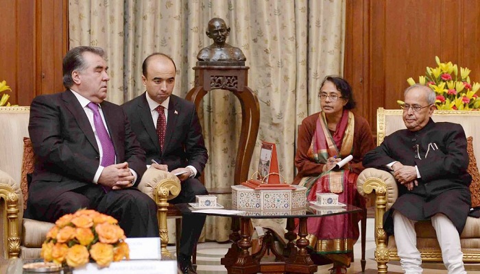President, India, Pranab Mukherjee, Emomali Rahmon, Republic of Tajikistan, Rashtrapati Bhavan, ties, defence relations, terrorism
