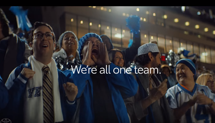 Toyota Tundra, Super Bowl, halftime commercial ,We're All One Team,Christian, Muslim, Buddhist, Jewish, Rajan Zed, Hindus, Hinduism