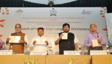 Indian Sign Language Dictionary, deaf, Thaawarchand Gehlot, Union Minister for Social Justice and Empowerment,Indian Sign Language Research & Training Centre, hearing, impairment
