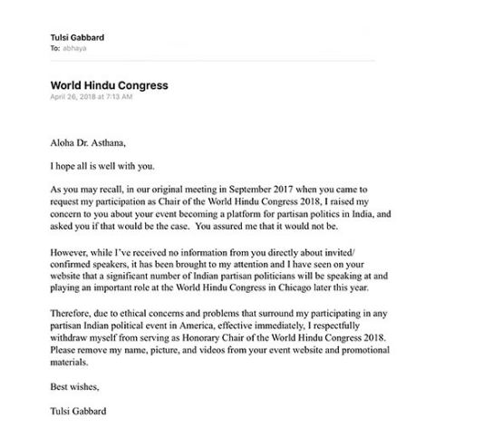 World Hindu Congress, controversy, India, USA, Hindus, Hinduism, Tulsi Gabbard, Hawai,